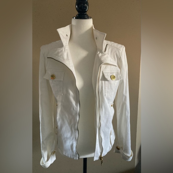 White Cotton Jacket - Picture 9 of 10